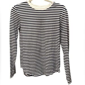 Lululemon Love Long Sleeve Club Blue Stripe White Stripe NWOT NEVER WORN 💙